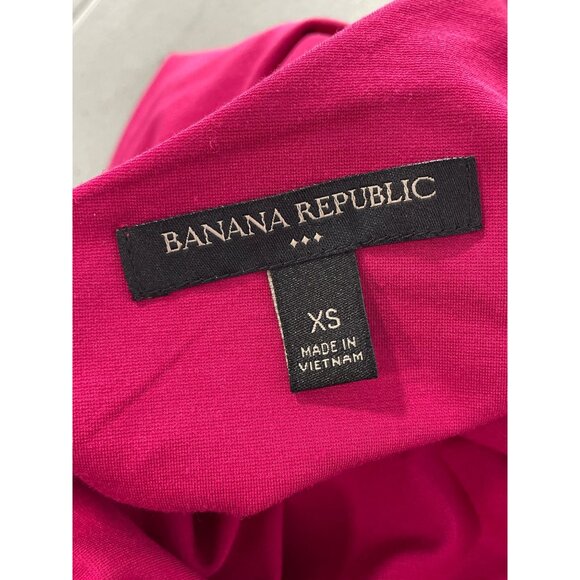 Banana Republic Tank Top Size XS Sleeveless One Shoulder Pink Rayon Feminine - Picture 4 of 6